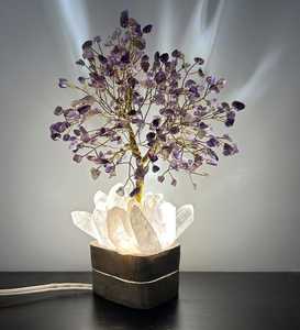 Arbre en cristal d'améthyste naturelle - Product Image 2
