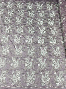 Tela de Chifón Bordada Malty Dobby, 100% Poliéster, Transpirable, Ecológica, de Peso Medio, para Bodas, Color Personalizado - Product Image 5