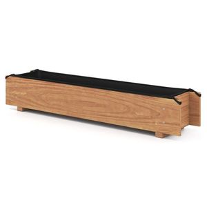 Bac à légumes surélevé en bois de pin 5L avec doublure de protection et trous de drainage pour jardinières intérieures/extérieures pour herbes, légumes et fleurs - Product Image 4