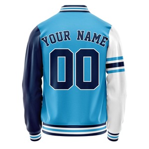 เสื้อแจ็คเก็ตวาร์ซิตี้แบบกำหนดเอง ปักโลโก้ คุณภาพสูง ทำจากผ้าขนสัตว์ แจ็คเก็ตเบสบอล - Product Image 4