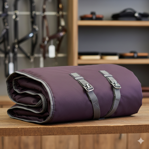 Personnalisé Léger 1680D Imperméable Sans Remplir Polyester Combo Cheval Tapis Raccords En Acier Inoxydable Double Fermeture Poitrine Avant - Product Image 4