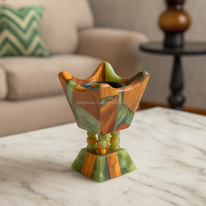 Brûleur Bakhoor de luxe en bois de santal avec goujons en laiton Encens arabe écologique fait à la main pour la maison Ramadan Eid et utilisation de cadeaux - Product Image 6