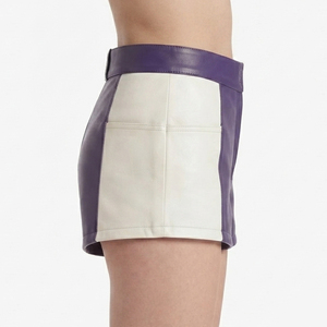 Premium <b>Leather</b> <b>Shorts</b> for Women Summer Wear <b>Leather</b> <b>Shorts</b> <b>Ladies</b> Women's Pockets <b>Leather</b> <b>Shorts</b> OEM Girls <b>Leather</b> <b>Short</b> - Product Image 3