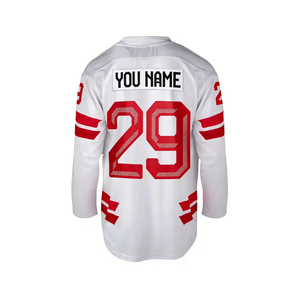 เสื้อฮอกกี้น้ำแข็งแขนยาวดีไซน์ล่าสุดปี 2026 มีจำหน่ายในราคาขายส่ง พร้อมโลโก้และดีไซน์ที่ปรับแต่งได้ - Product Image 1