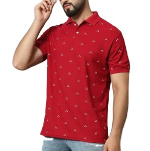 T-shirts polo imprimés Vente en gros T-shirt en polyester T-shirt polo pour hommes Polos pour hommes avec logo personnalisé de sublimation vierge Chemise de golf - Product Image 2