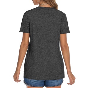 T-shirt imprimé pour femme, col rond, manches courtes, décontracté, été, 100 % coton respirant, coupe classique, vente en gros, best-seller BD - Product Image 6