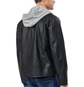 Chaqueta de Cuero para Motocicleta de Alta Calidad para Hombre, Cuello Alto, Color Sólido, Moda de Invierno, Talla Grande, Impermeable, para Exteriores, 2023 - Product Image 3