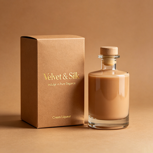Premium Eco-friendly Tuck End Cardboard Box UV Printing Premium Flavored <strong>Cream</strong> <strong>Liqueur</strong> Gift Display Packaging - Product Image 3