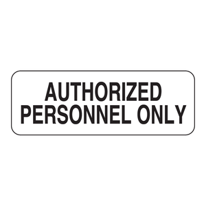Etiqueta de Seguridad Adhesiva Duradera para Laboratorios e Instalaciones Industriales, Solo para Personal Autorizado de Brady - Product Image 1