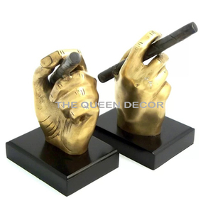 Stylish Design Premium Quality Aluminum Metal Human Shape Silver Plated Handcrafted Decorative Bookend - Product Image 2