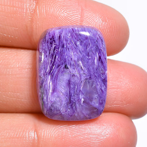 Anillo Ajustable Retro 100% Natural para Mujer, Piedra Charoite, Gema Multiforma, Piedra de la Suerte, Certificada, Personalizable, Gemas Sueltas - Product Image 2