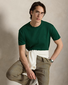 เสื้อยืดคอกลมแขนสั้นผ้าฝ้ายสีเขียวล้วนสำหรับผู้ชาย – เสื้อผ้าลำลองน้ำหนักเบา นุ่ม สวมใส่สบายสำหรับแฟชั่นในชีวิตประจำวัน - Product Image 4