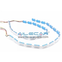AILECAR - Tira de Luces LED RGBW para el Día, con Control por Aplicación, Efecto de Persecución de Cristales, con Señal de Giro Secuencial