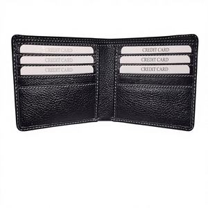 Genuine Leather Open Closure Letter Decoration Custom Design <b>Men</b> Women's Personalized <b>Wallet</b> <b>for</b> Color Waterproof - Product Image 6