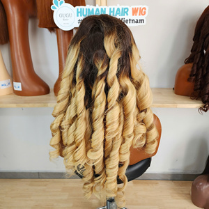 Pelucas de Cabello Humano Virgen Rizado con Ondas Tipo Huevo, Alineado con la Cutícula, de Proveedores Vietnamitas, Tono Personalizado, de Gran Venta - Product Image 4