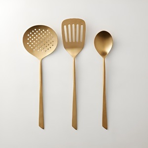 Luxury Royal Gold Cutlery Kitchen Flatware Set Silverware Luxury Set of Three Flatware Set Kitchen Utensils for Home Kitchen - Product Image 2