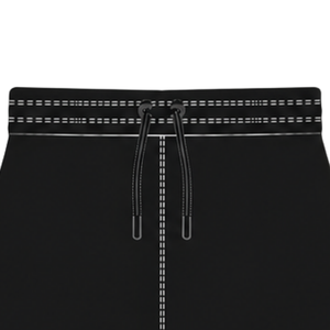 Pantalones Cortos de Rugby Negros con Lavanda, Cintura Elástica con Cordón, Uniforme de Equipo Geométrico Personalizado, Ropa Deportiva Transpirable para Entrenamiento - Product Image 3