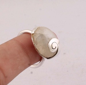 Vintage Rainbow <b>Moonstone</b> <b>Ring</b> 925 Sterling Silver Antique Style Victorian Design Blue Fire Gemstone <b>Ring</b> for Women Artisan - Product Image 4