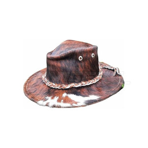Leather Cowboy <b>Hat</b> High Quality Leather Wide Brim Design Comfortable Fit <b>Western</b> Cowboy Style - Product Image 2