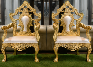 Chaises de réception de mariage indiennes, style moderne, sculptées, pour Mandap de mariage, taille et couleur personnalisées, marque DSTEXPORTS - Product Image 6