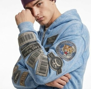 Men's Winter Oversized Hooded Zipper Anti-Pilling Windproof Breathable Heavy <b>Weight</b> Fleece Drop Shoulder Streetwear Sweatshirt - Product Image 5