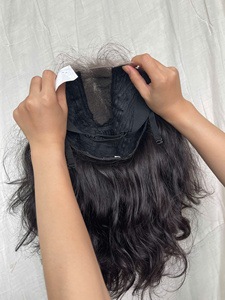 Peluca de Cabello Humano 100% con Cierre de Encaje HD, Parte Media, Ondulada Natural, Sin Pegamento, Pre-Desplumada, para Mujeres - Product Image 3