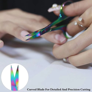 Tijeras Profesionales para Cutículas de Manicura, Curvas, Afiladas, Cuadradas, de Acero Inoxidable, Herramienta de Alta Calidad para el Cuidado de las Uñas, Diseño Simple - Product Image 5