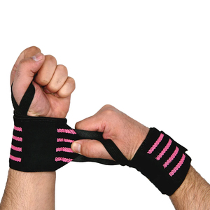 2026 <b>Black</b> And Pink Color Good Supplier New Arrival Fully Customized Popular New Trendy Product weightlifting hand <b>wrap</b> - Product Image 1