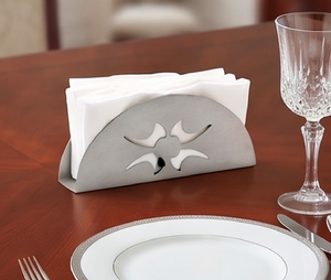Moderno Porta Pañuelos Metálico con Diseño Recortado, Organizador de Escritorio Independiente para Vajilla, Uso en Cocina y Hogar - Product Image 2