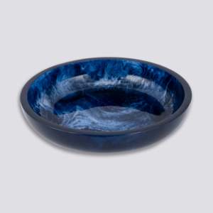 Bol décoratif en résine Royal Dragon Fire |   Plat de rangement artisanal unique et audacieux pour table basse - Product Image 3