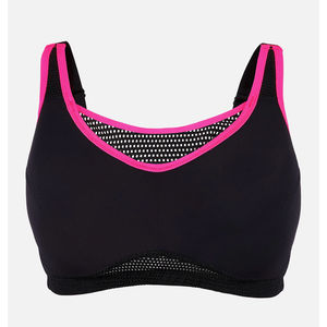 ชุดโยคะฟิตเนส ระบายอากาศได้ดี น้ำหนักเบา ไซส์ใหญ่ เสื้อชั้นในกีฬาโยคะสำหรับผู้หญิง แบบมีฟองน้ำเสริม สายปรับได้ โลโก้ด้านหน้า ระบุขนาด - Product Image 4