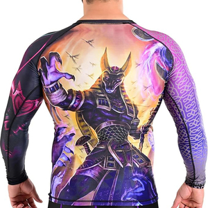 Rashguard de Jiu Jitsu y MMA de Alta Calidad, Transpirable, con Diseños Sublimados, Manga Larga, Antibacteriano, Venta al Por Mayor - Product Image 3