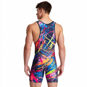 Camiseta de Lucha Libre Sublimada para Fisicoculturistas, Ropa Deportiva, Body para Levantamiento de Pesas, Camiseta de Lucha Libre para Hombre - Product Image 6