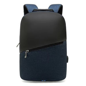 Sac à dos pour ordinateur portable de grande capacité, imperméable, en polyester, minimaliste, avec port de charge USB, broderie, unisexe, pour l'école et les voyages - Product Image 1