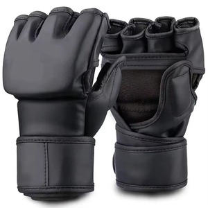 Guantes de MMA al por mayor, paquete a granel, guantes de boxeo profesionales de palma abierta para entrenamiento de artes marciales, de cuero PU con muñequera ajustable - Product Image 6