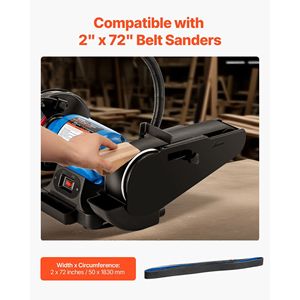 Set di 6 Nastri Abrasivi in Carburo di Silicio da 2 x 72 Pollici, Grane 120, 240, 400, 600, 800, 1000 (1 per ogni grana) - Product Image 3