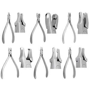 Ensemble complet de 6 pinces orthodontiques pour aligneurs dentaires invisibles, pinces professionnelles manuelles certifiées CE, pinces personnalisées - Product Image 1