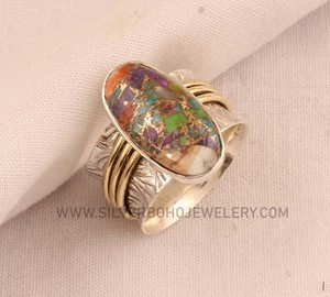 Wholesale Multi Oyster Copper <b>Ring</b> 925 <b>Sterling</b> <b>Silver</b> Colorful Spiny Oyster Band <b>Ring</b> for Women 2026 Jewelry Trends <b>Man</b> - Product Image 1