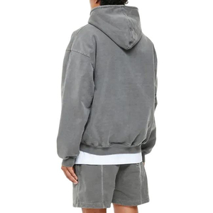 Sudadera con capucha informal de alta calidad para hombre, nueva moda 2026, de invierno, manga larga, con cremallera, estilo holgado. - Product Image 4