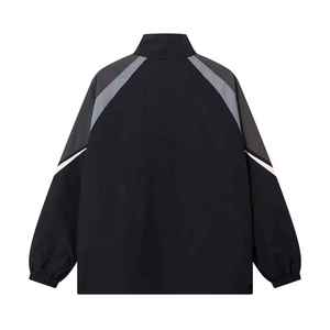 Chaqueta Impermeable para Hombre, Cortavientos Transpirable, Ropa Cortavientos Negra Informal Lisa - Product Image 2