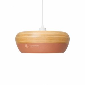 Eco Friendly Bamboo <b>Lampshade</b> Gloss Lacquer Pendant Light Cover Handmade Polished <b>Chrome</b> Finish Contemporary for Home Hotel - Product Image 1