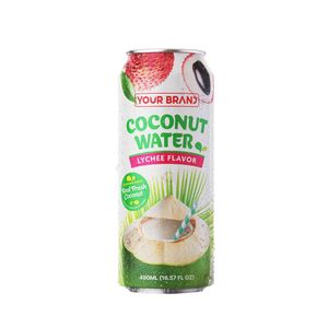 Best Selling Coconut <b>Water</b> with Lychee Flavor Professional OEM Service Vietnam Exporter - Pure Natural Tropical Beverage - Product Image 1
