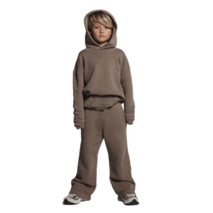 Children Stacking Sweatsuits High Quality 2 Piece Kids Flared Jogger Tracksuits <b>Set</b> Thick Warm Hoodie <b>Sweatpants</b> <b>Set</b> - Product Image 3