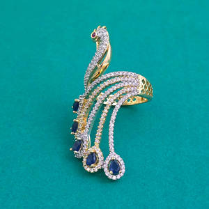 Latest Online Export Quality Classic Cluster <b>Rings</b> Two Tone Plated Brass Zircon Claw Setting <b>Finger</b> <b>Ring</b> 444722 - Product Image 1