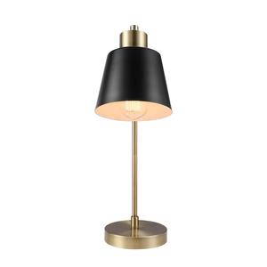 Lampe de table en laiton artisanale avec base artistique unique, pièce d'éclairage d'ambiance - Product Image 2