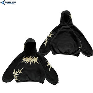 Sudadera con Capucha para Hombre, de Algodón y Felpa, Deportiva, Informal, para Gimnasio, con Logotipo Personalizado - Product Image 3