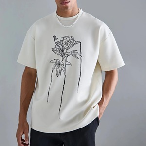 เสื้อยืดโอเวอร์ไซส์ผู้ชาย OEM 100% ผ้าฝ้าย ปลอดสารพิษ ขายส่งเสื้อยืดโอเวอร์ไซส์ - Product Image 1