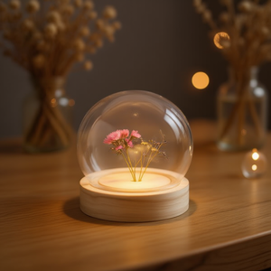 Domo Ilan con Base de 10 cm para Flores Preservadas - Product Image 2