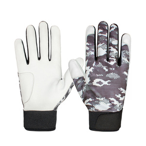 Guantes de béisbol personalizados con correa ajustable, guantes deportivos para atletas, pedidos al por mayor para equipos, precios de fábrica - Product Image 4