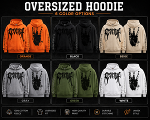 Sudadera con Capucha Personalizada para Hombre, Extra Grande, Antiarrugas, con Estampado Puff, de Felpa Gruesa 100% Algodón, para Invierno, Estilo Urbano - Product Image 1